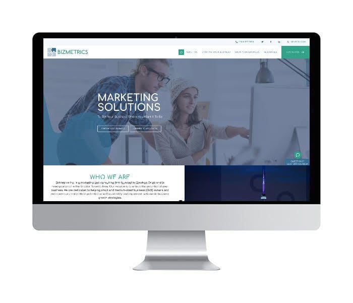 BizMetrics Website Design Showcase Image -638fdfcedcc93