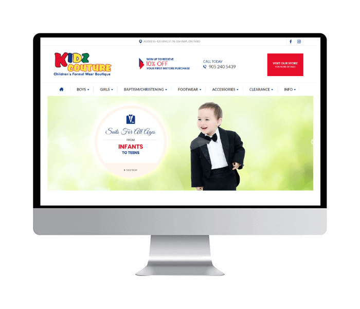 Kidz Couture Oshawa Website Design Image -639b4e2e9fe3e