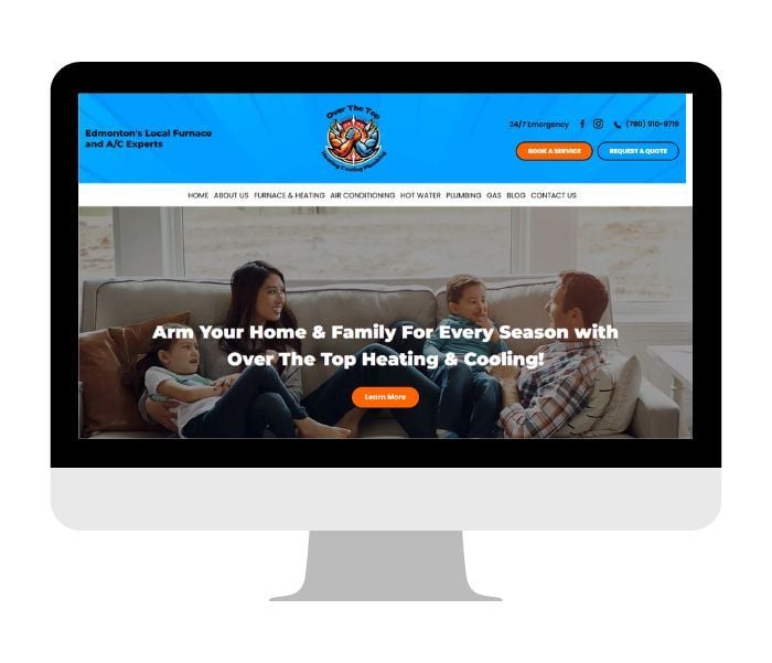 Over the Top Heating Trades Businesses Websites Image -68111fa0b5a6f