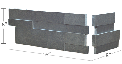 Stone veneer - Aksent 3D Grey Basalt Corner