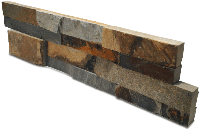 Staxstone - Norstone Natural Stone Veneer - XL Rock Panel Ochre Panel