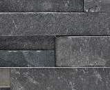 Staxstone - Norstone Natural Stone Veneer - Rock Panel Charcoal Sample