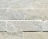 Staxstone Natural Stone Veneer - Rock Panel Ivory Quartz Sample
