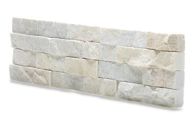 Staxstone Natural Stone Veneer - White Quartz Rock Panel