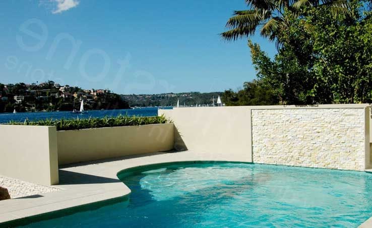 Staxstone Natural Stone Veneer - Pool Feature Wall