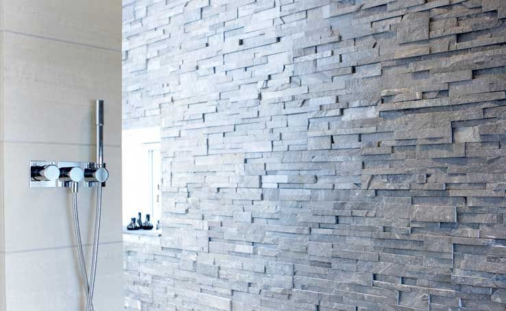 Staxstone Natural Stone Veneer - Bathroom Feature Wall