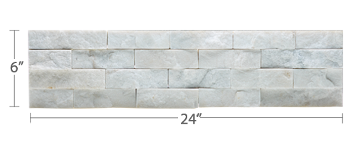 Staxstone Natural Stone Veneer - Rock Panel White Quartz Panel