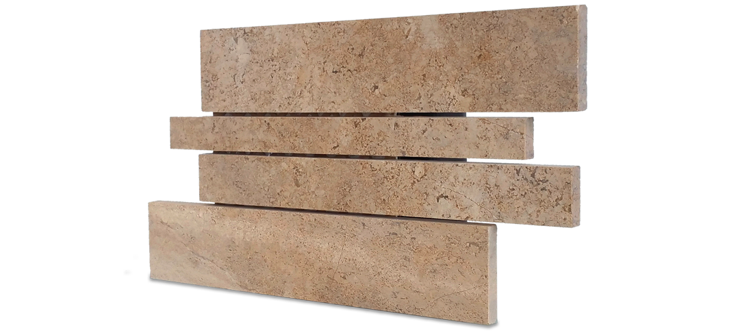 Staxstone Natural Stone Veneer - Lynia IL Tile Mosaic Beige Panel