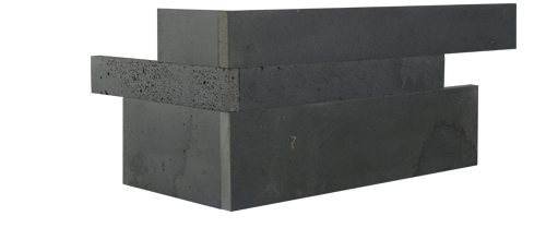 Staxstone - Norstone Natural Stone Veneer - Planc Graphite Lavastone Corner