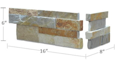 Aztec - Natural stone siding veneer