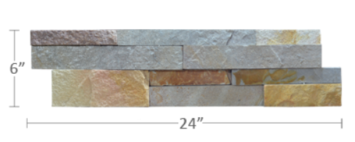 Staxstone - Norstone Natural Stone Veneer - XL Rock Panel Aztec Panel