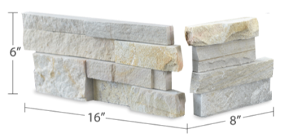 Staxstone - Norstone Natural Stone Veneer - XL Rock Panel Pearl Corner