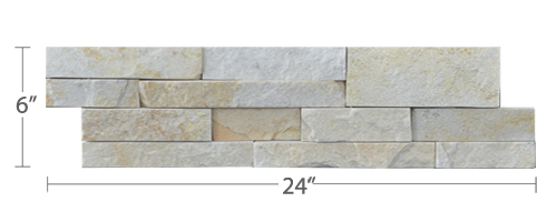 Staxstone - Norstone Natural Stone Veneer - XL Rock Panel Pearl Panel