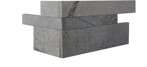 Staxstone - Norstone Natural Stone Veneer - Planc Platinum Lavastone Corners