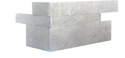 Staxstone - Norstone Natural Stone Veneer - Planc Silver Grey Quartz Corner