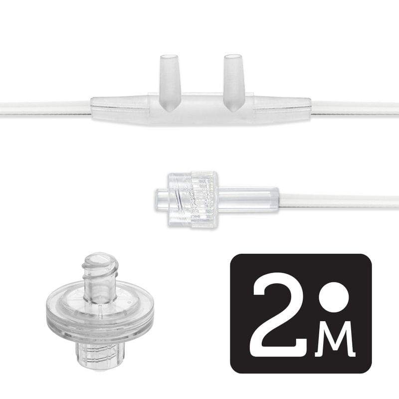 Sureflow | Adult Nasal Cannula, Male Leur, 2ft with filter