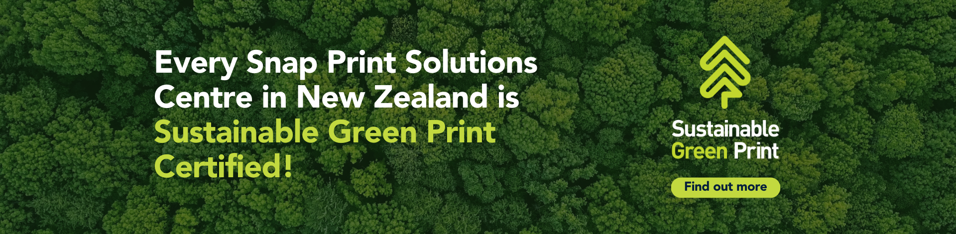 Sustainable Green Print Banner