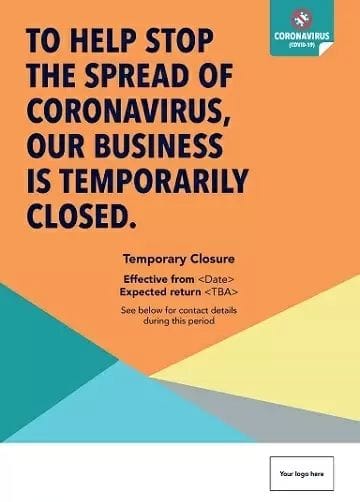 COVID-19 - Temporary Business Closure