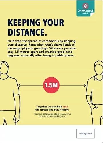 COVID-19 Poster - Keep your Distance