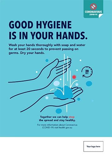 COVID-19 Hygiene in your Hands Poster