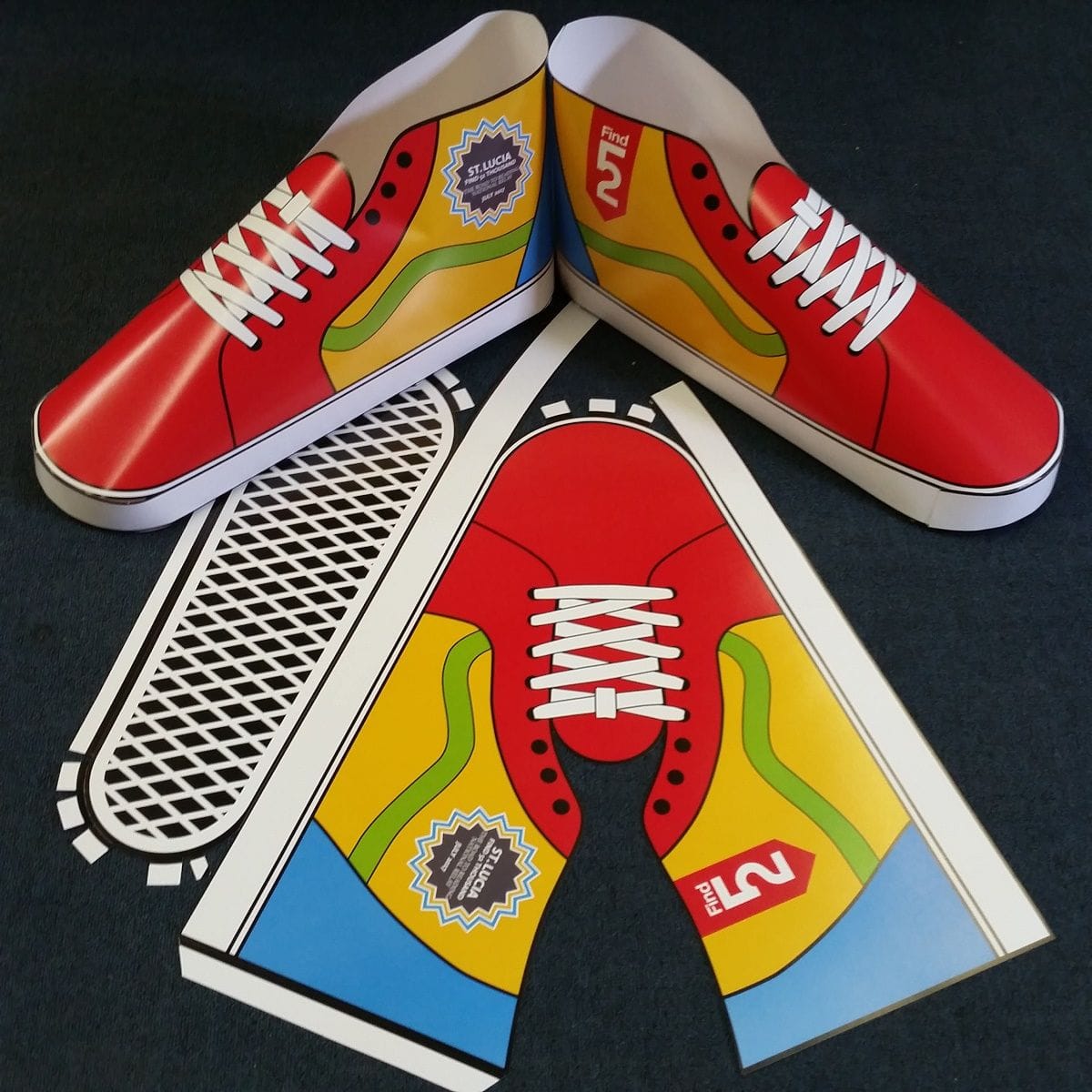 DIe Cut Promotional Piece | Charity Die Cut Shoe | Graphics Production Group