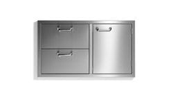 36" storage door & double drawer combo - Sedona by Lynx Series