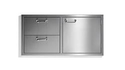 42" Storage door & double drawer
