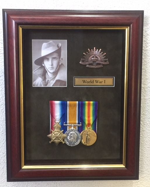 Master Picture Framers World War I medals