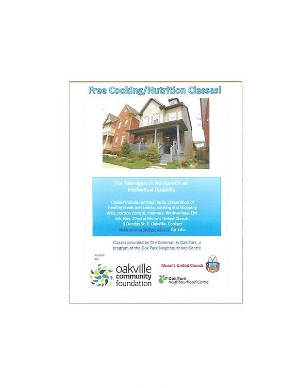 Free Cooking Classes provided by The Community Oak Park