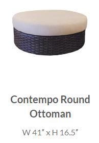 Contempo Round Ottoman - 37