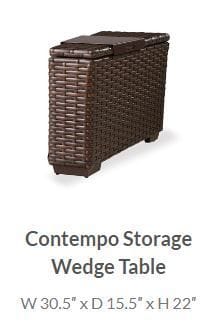 Contempo Storage Wedge Table - 37