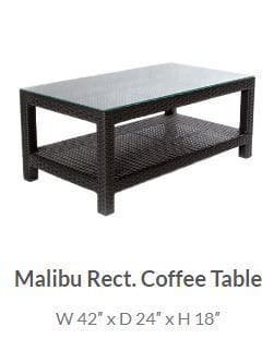 Malibu Rectangular Coffee Table -37