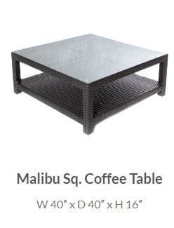 Malibu Square Coffee Table -37