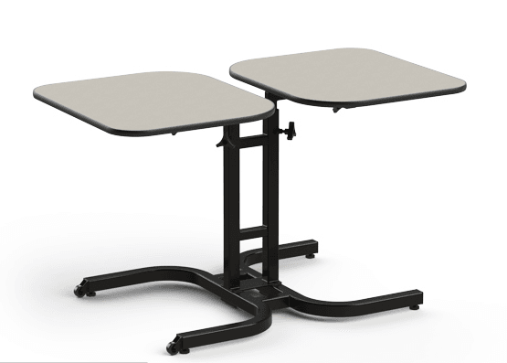 2 - person wheelchair adjustable table