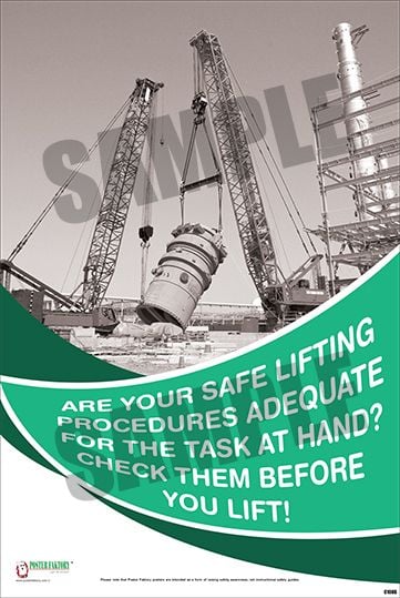 Cranes & Lifting Safety Posters