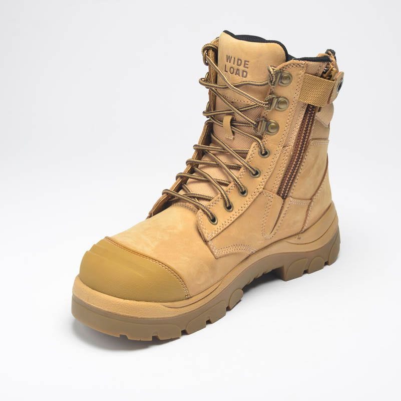 890WZ 8INCH WHEAT STEEL TOE ZIP / LACE UP BOOT