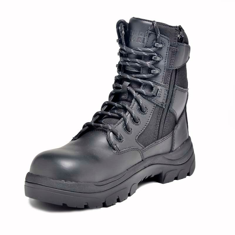 Wide Load Work Boots | 790BZN Tactical Boot | Soft Toe | Lace / Zip