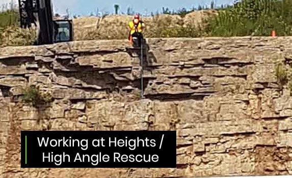 working at heights high angle rescue