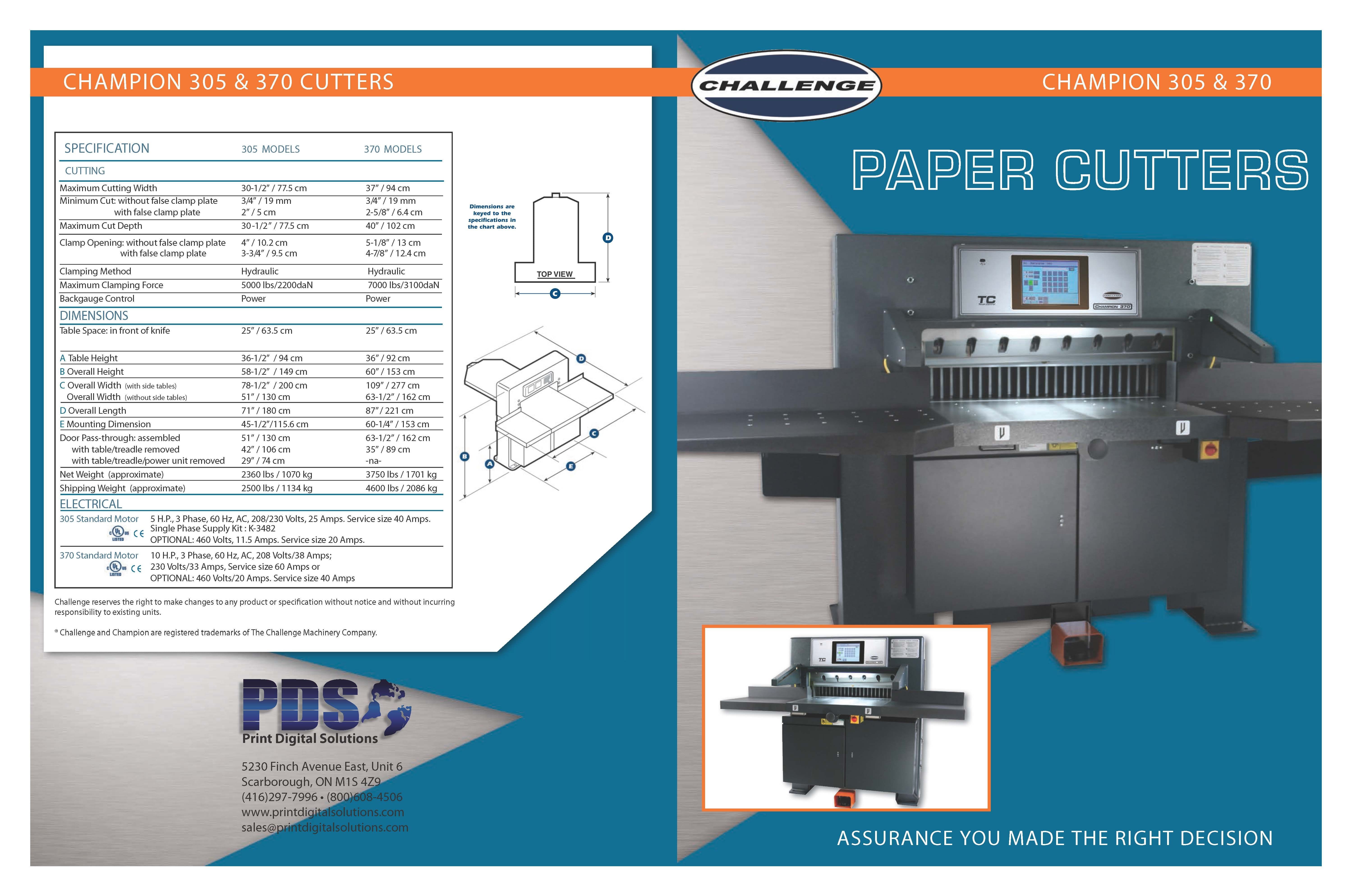 Buy Champion 305 TC 30.5 Programmable Paper Cutter (CH-305TC)