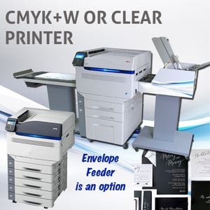 OKI SP1360S Printer, CMYK + White + Clear