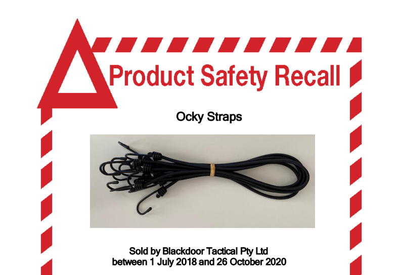 Ocky Straps Product Recalled | Blackdoor Tactical