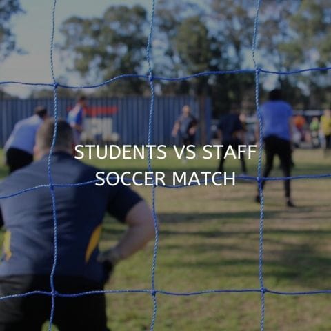 staff soccer match