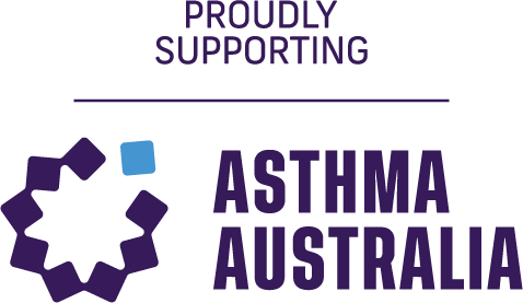 Proudly Supporting Asthma Australia logo