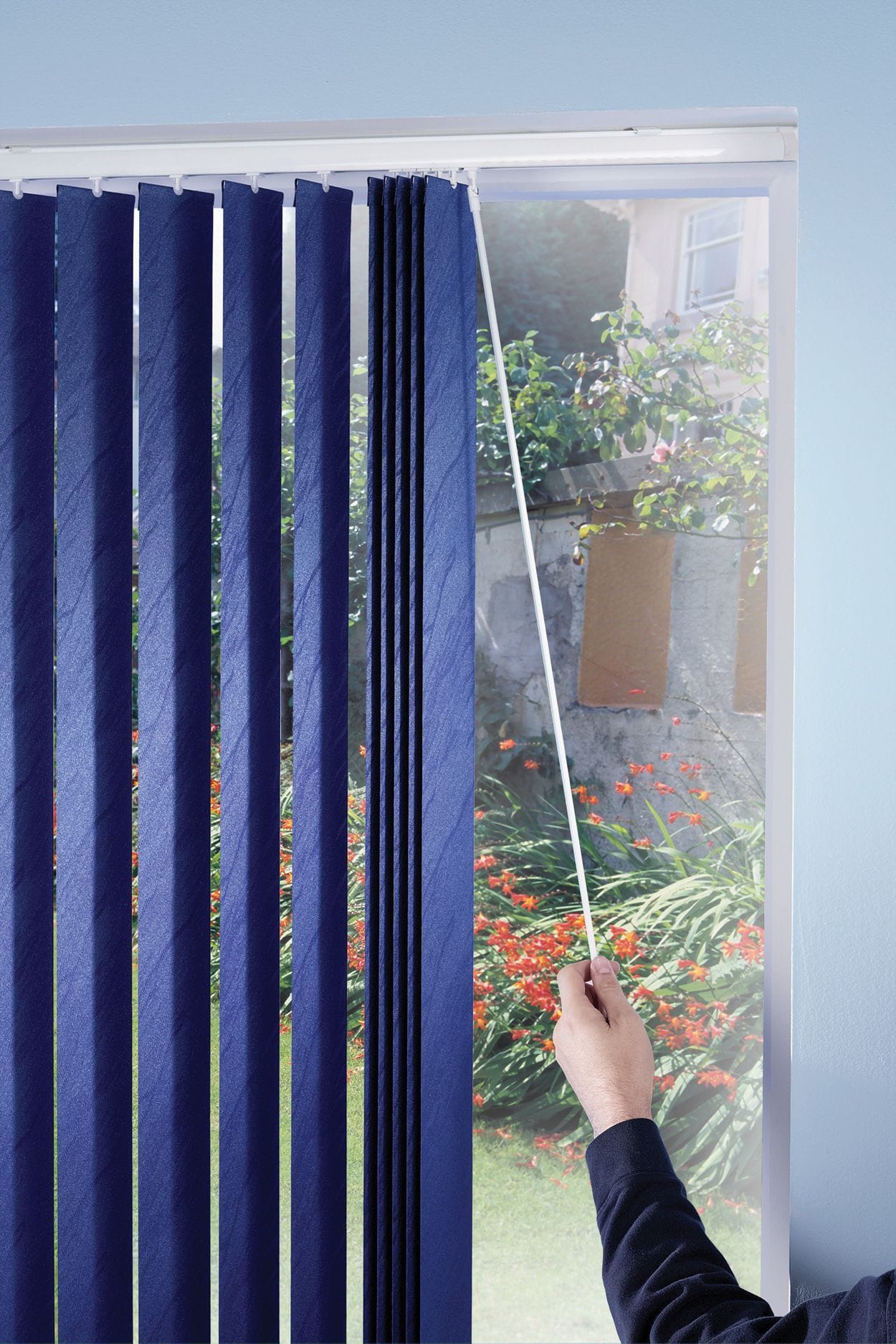 Vertical Blinds So-Lux Blinds Metro Collection vertical blind, wand operated, child safe