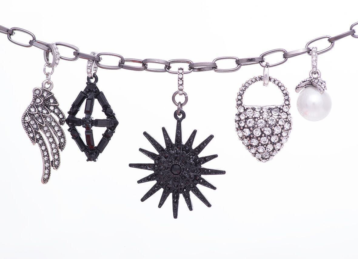 Black Charm Necklace
