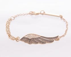Enamel Angel Wing Bracelet