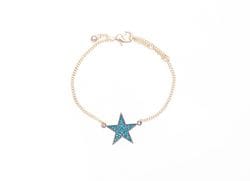Blue Crystal Star Bracelet