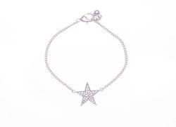 Diamante Silver Star Bracelet