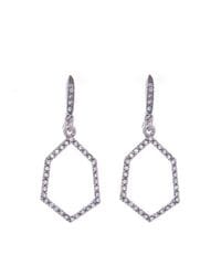 Hexagon Diamante Earrings