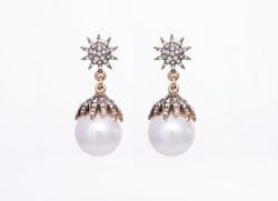 Starburst and Pearl Earrings